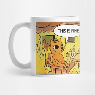 This is Fine. Cat Mug